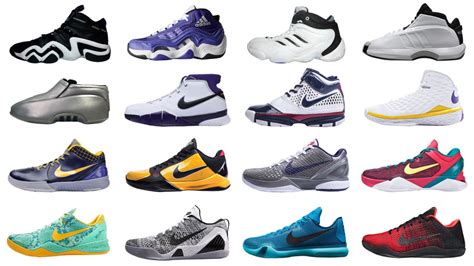 list of all kobe shoes.